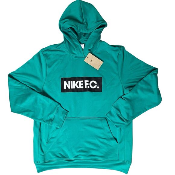 Nike FC Hoodie Mens L Green Dri-Fit Performance Soccer Training Pullover DC9075 - Picture 2 of 11